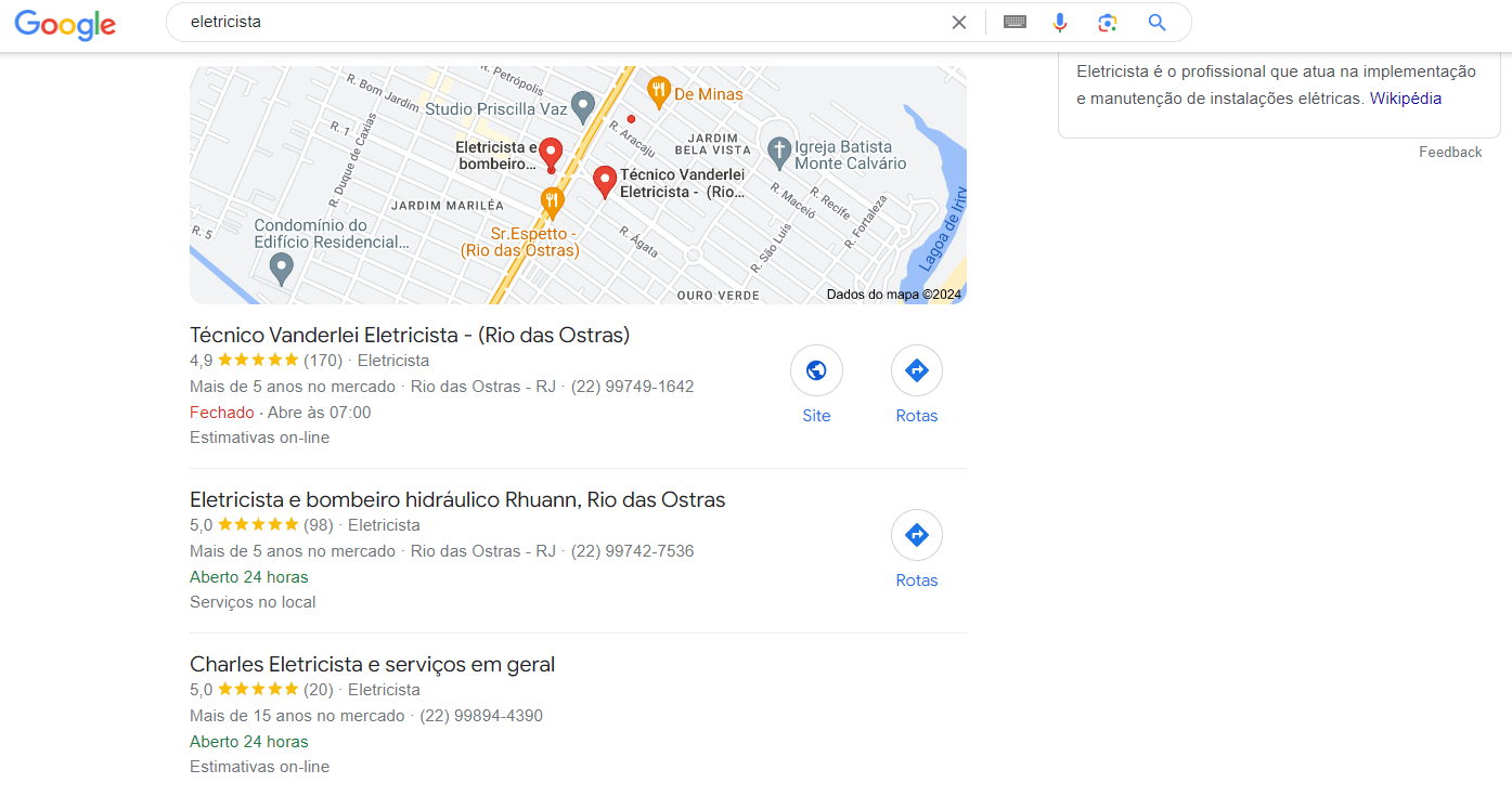 google meu negócio técnico vanderlei